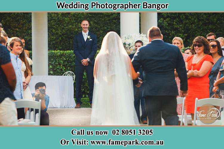 Photo of the Bride with her father walking the aisle Bangor NSW 2234