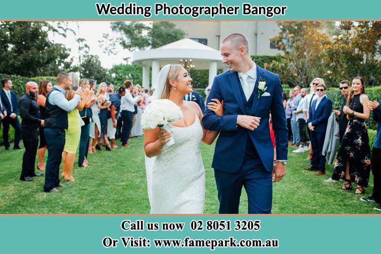 Photo of the Groom and the Bride looking each other Bangor NSW 2234