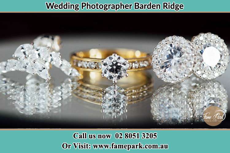 Photo of the Bride's cliff, ring and earrings Barden Ridge NSW 2234