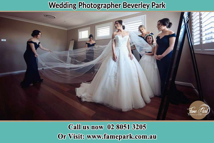 Photo of the Bride and the secondary sponsor preparing Beverley Park NSW 2207