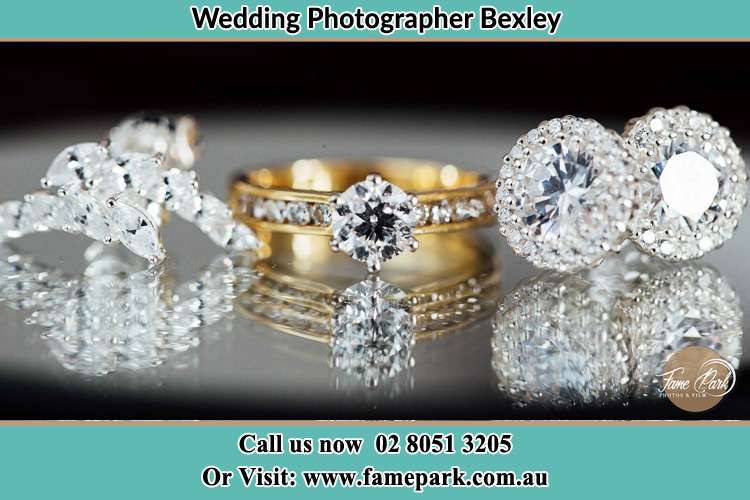 Photo of the Bride's cliff, ring and earrings Bexley NSW 2207