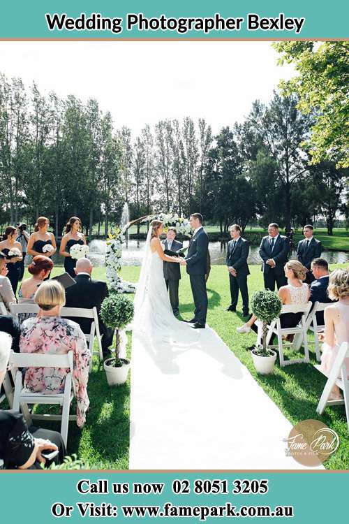 Garden wedding ceremony photo Bexley NSW 2207