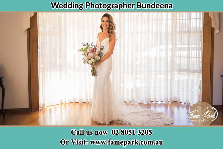 Photo of the Bride holding flower bouquet Bundeena NSW 2230