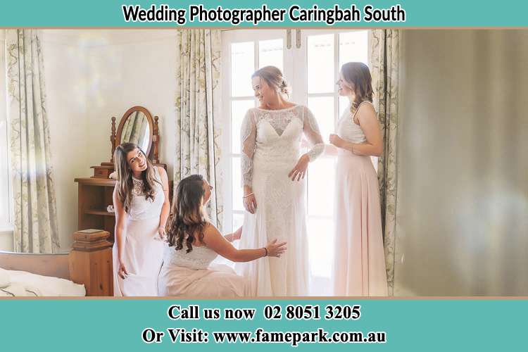 Photo of the Bride and the secondary sponsor preparing Caringbah South NSW 2229