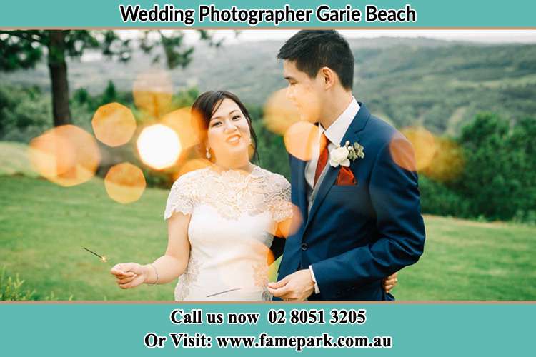 Photo of the Bride and the Groom at the yard Garie Beach NSW 2233