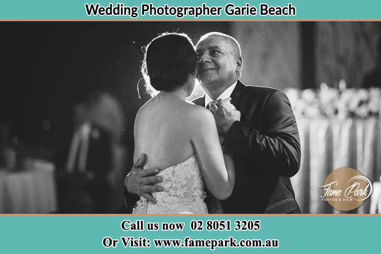 Photo of the Bride dancing with her father Garie Beach NSW 2233