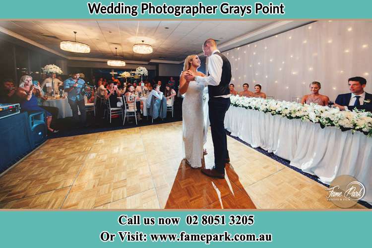 Photo of the Bride and the Groom dancing Grays Point NSW 2232