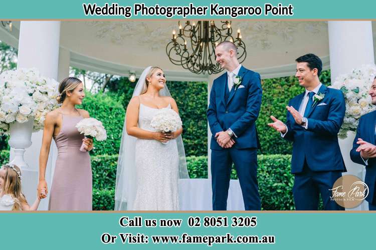 Photo of the Groom and the Bride with the entourage Kangaroo Point NSW 2224