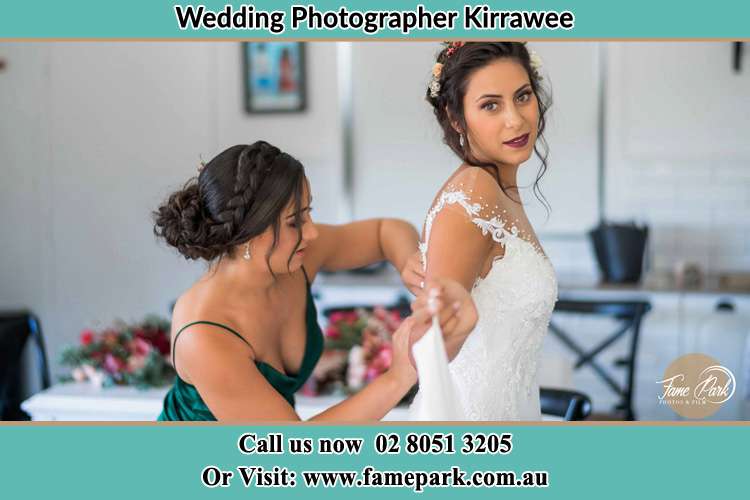 Photo of the Bride and the bridesmaid preparing Kirrawee NSW 2232