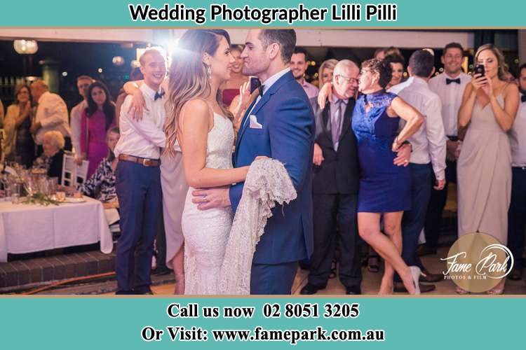 Photo of the Bride and the Groom dancing Lilli Pilli NSW 2229