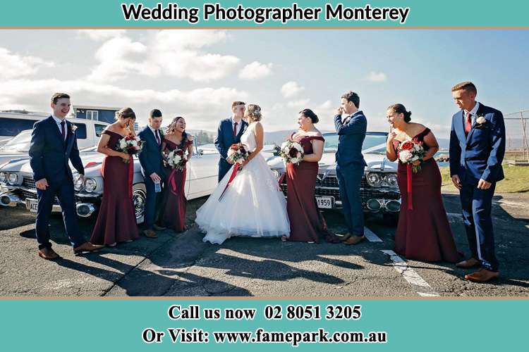 Photo of the Groom and the Bride with the entourage Monterey NSW 2217