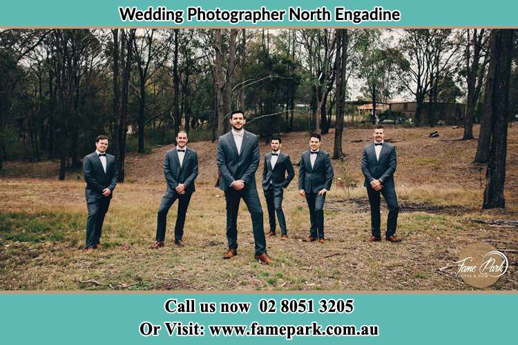 Photo of the Groom and the groomsmen North Engadine NSW 2233