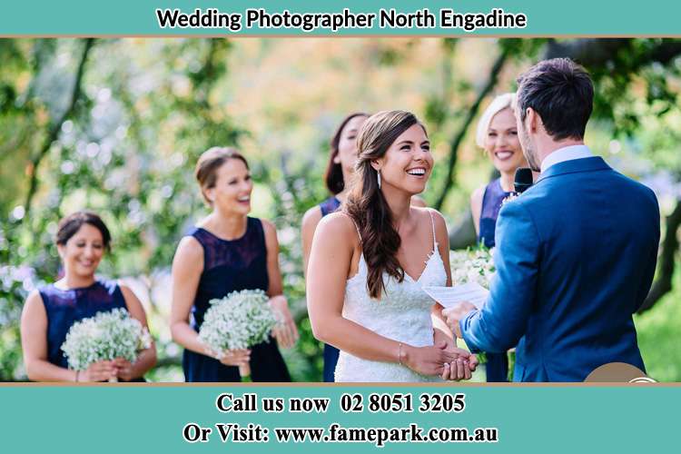 Photo of the Groom testifying love to the Bride North Engadine NSW 2233